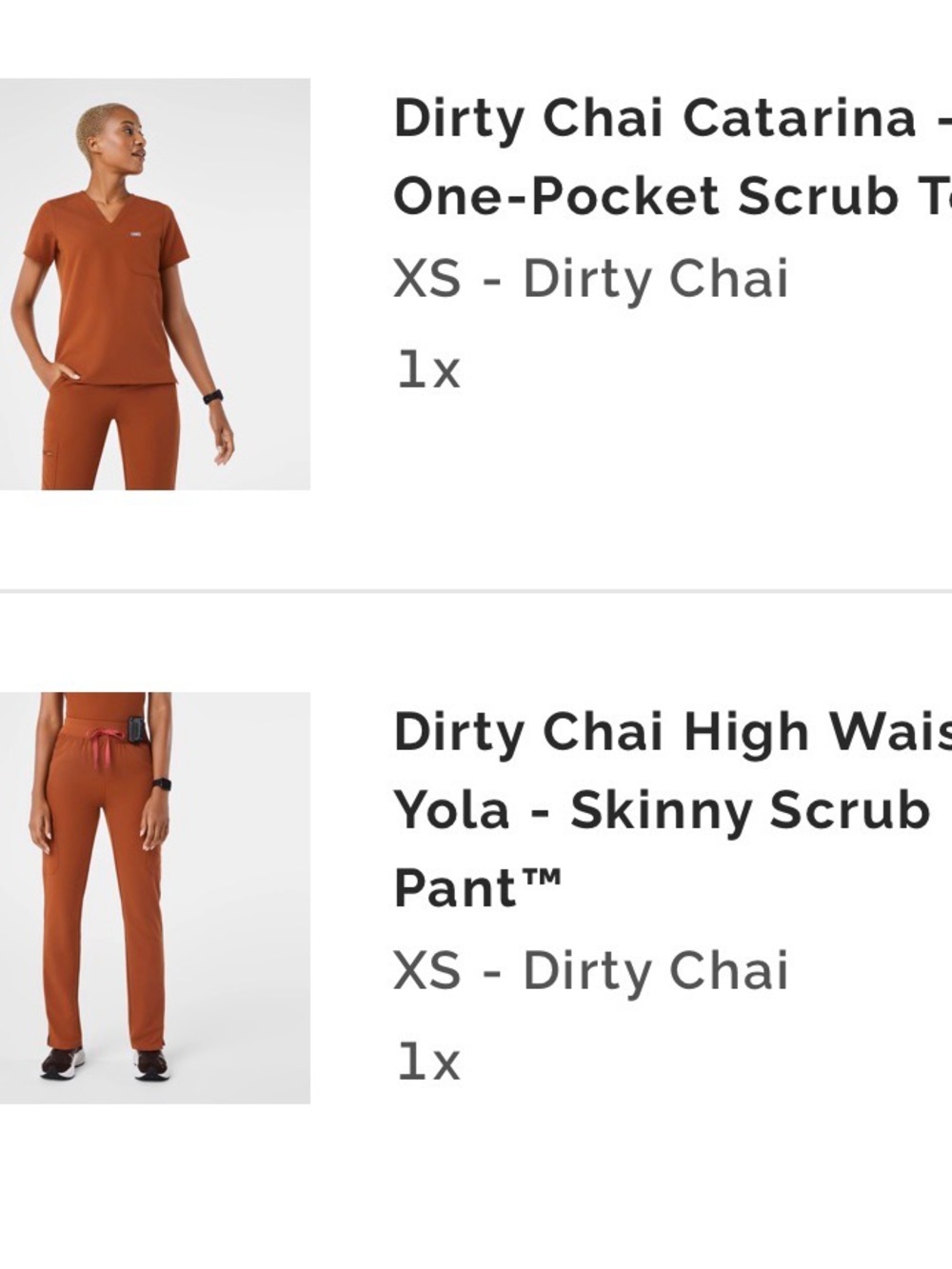 Figs set-Catarina One-Pocket Scrub Top  & yola pants in Dirty Chai